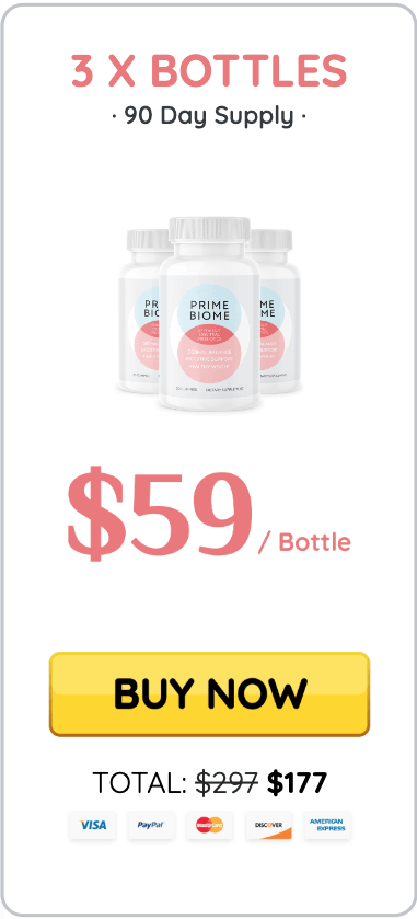 PrimeBiome - 3 bottles